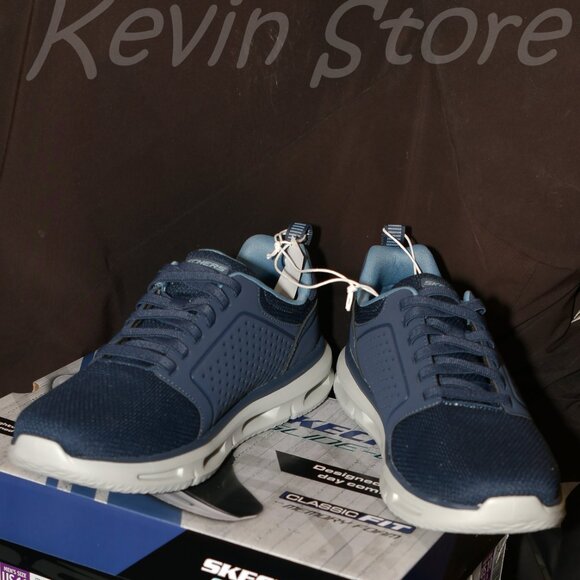 2 Pairs- Blue+Black- Skechers Men's Glide Lite Pacer Shoe. Price for 2. - Picture 5 of 14